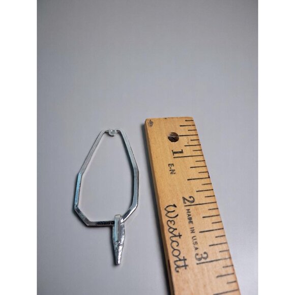 Teardrop Shaped Pendant Charm with Rhinestone Decorative Element - Picture 5 of 5